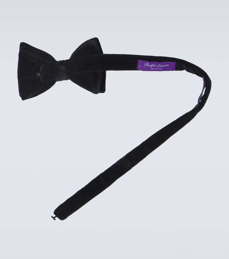 Cotton velvet bow tie 3