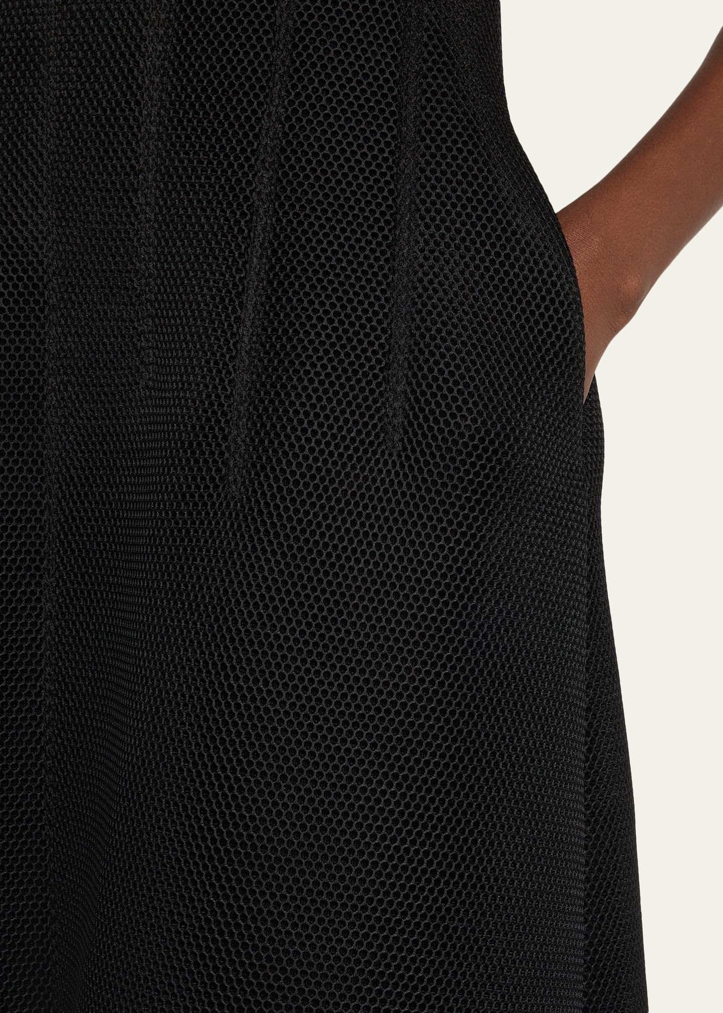 Techno Grid V-Neck Midi DressI - 5