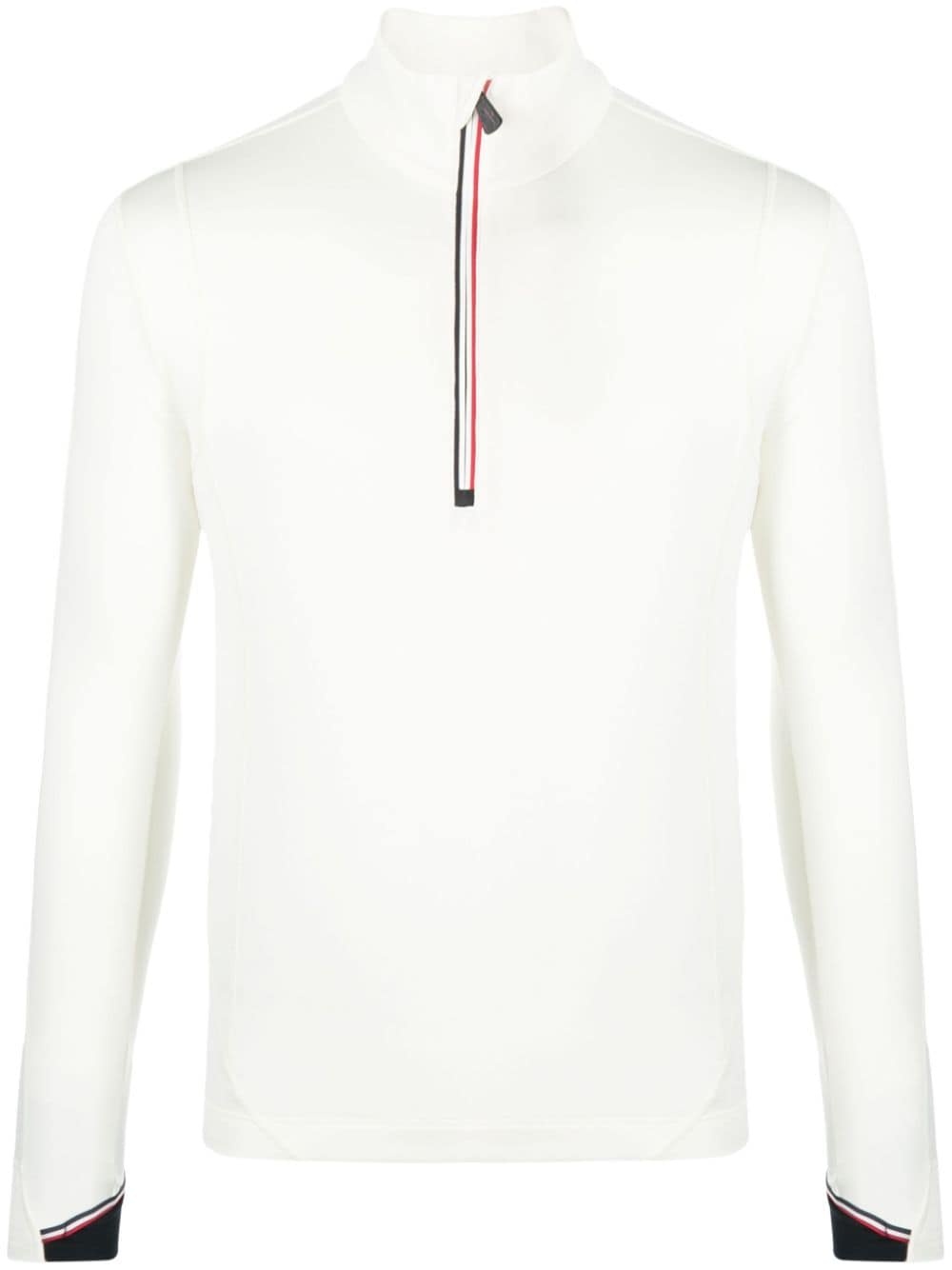 half-zip high-neck sweatshirt - 1