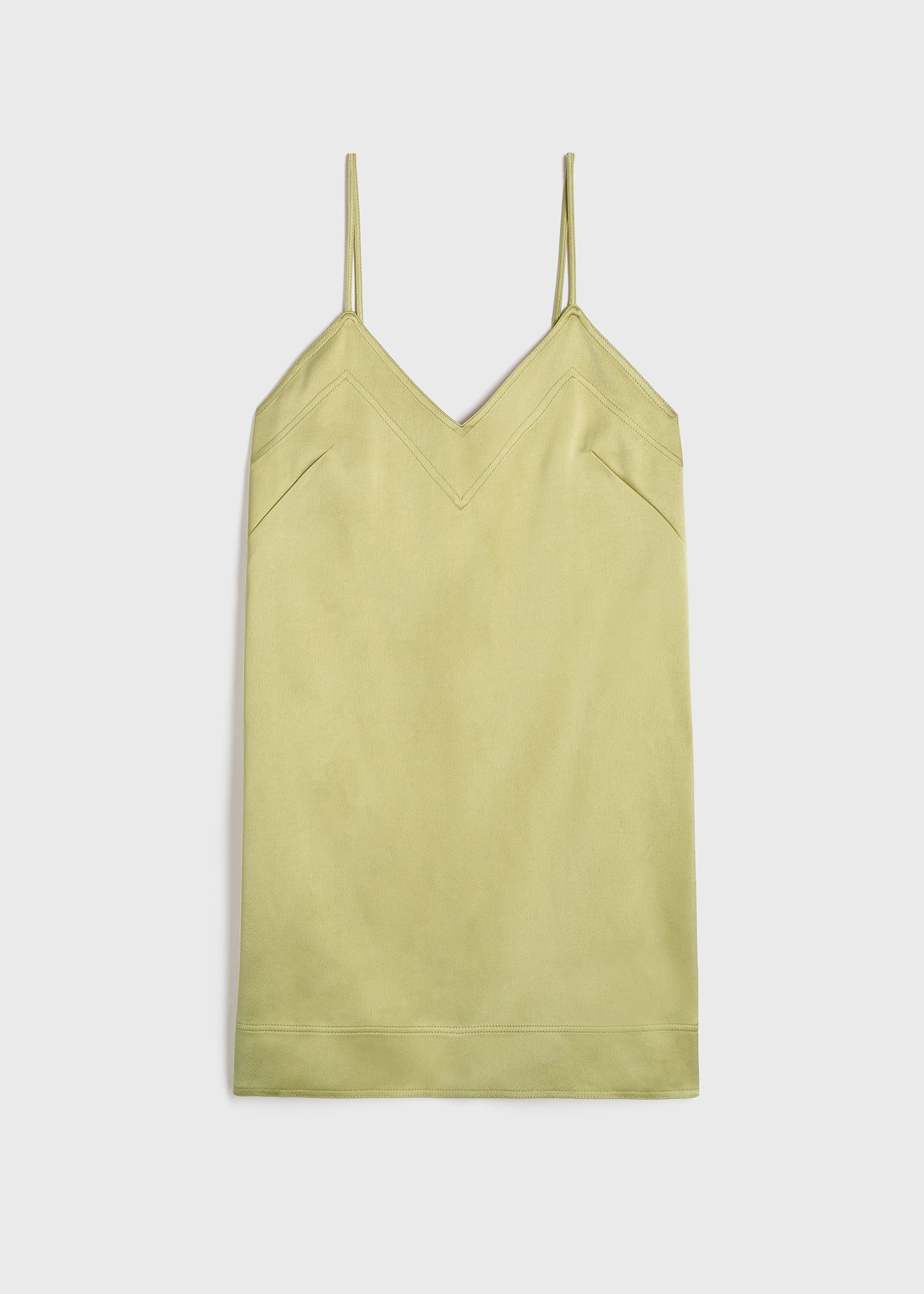 Contrast satin cami dress melon - 1