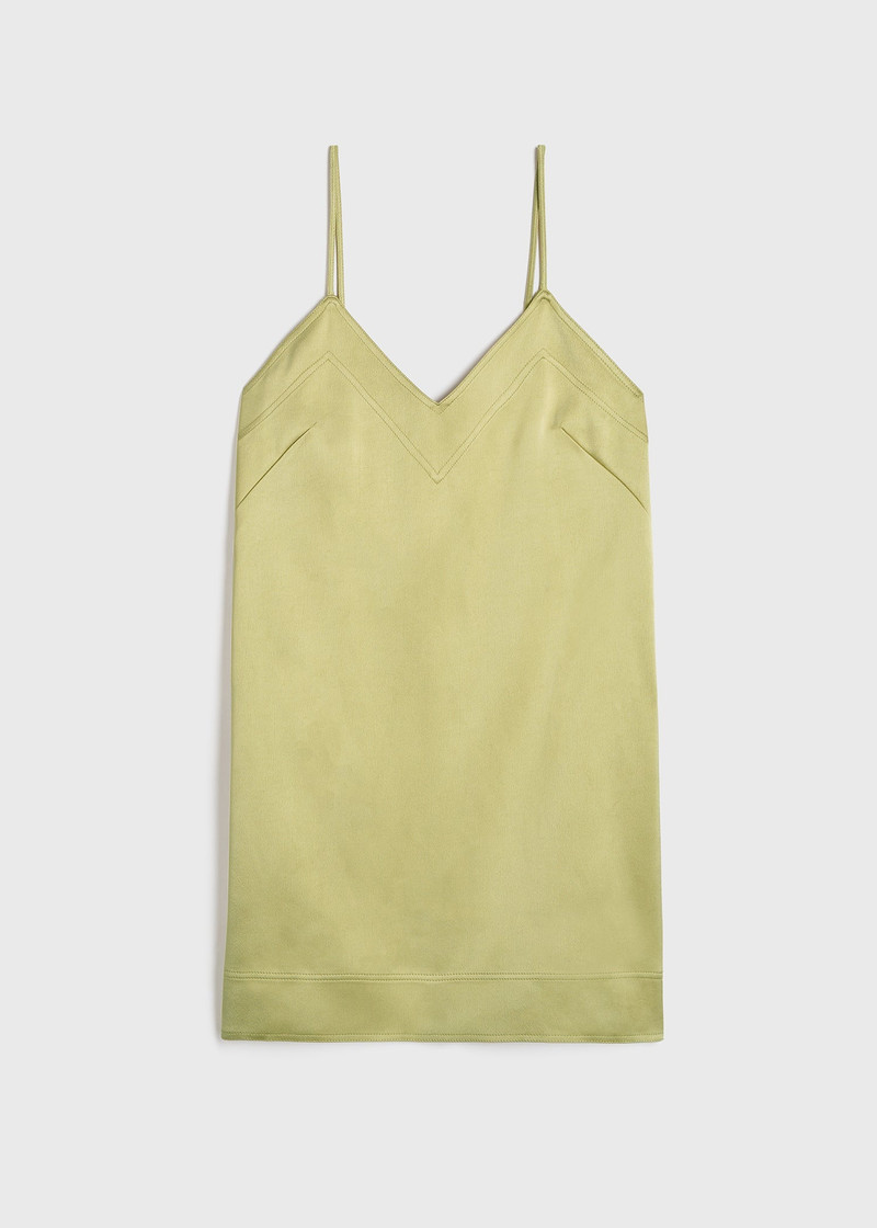 Contrast satin cami dress melon - 1