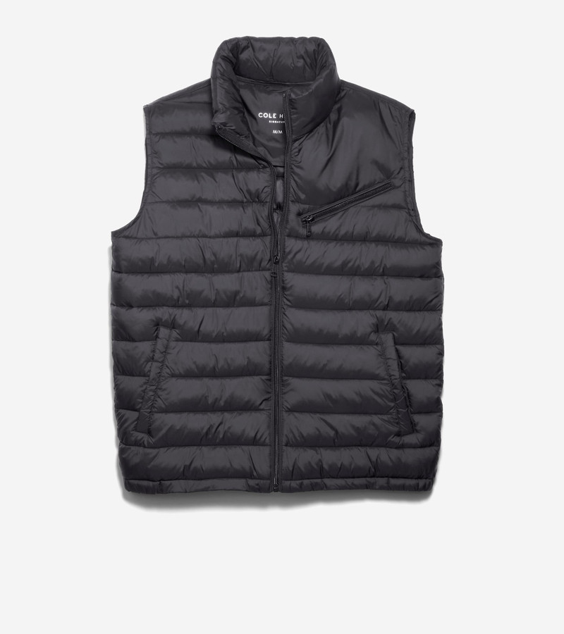 Men's Zip Front Quilted Vest 1
