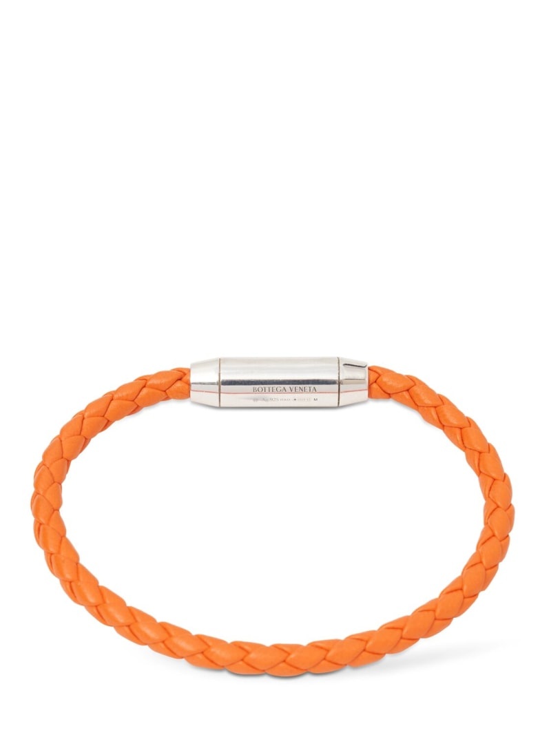 Braid leather bracelet - 1