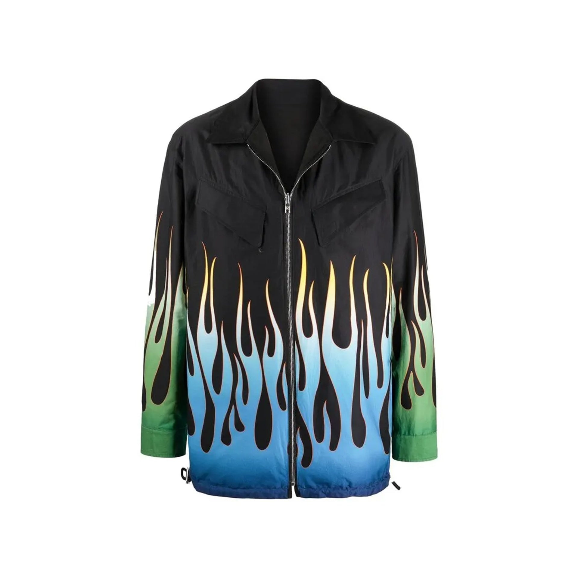 FLAME PRINT REVERSIBLE JACKET - 1