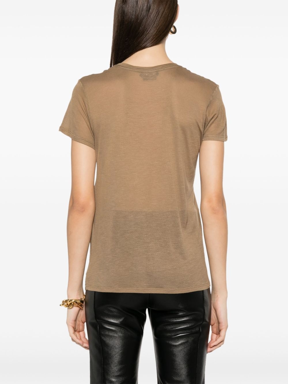 semi-sheer T-shirt - 4