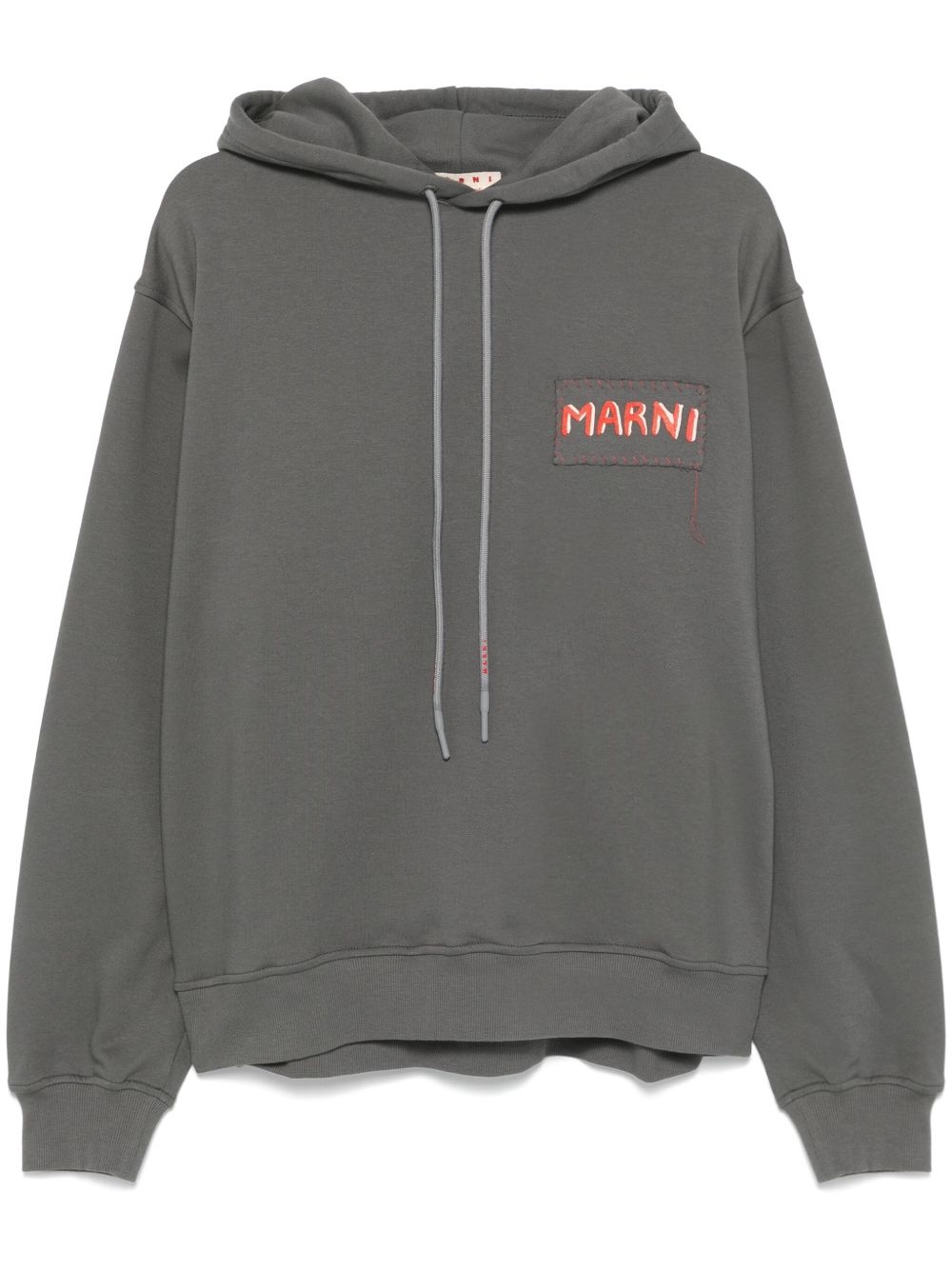 logo-patch hoodie - 1