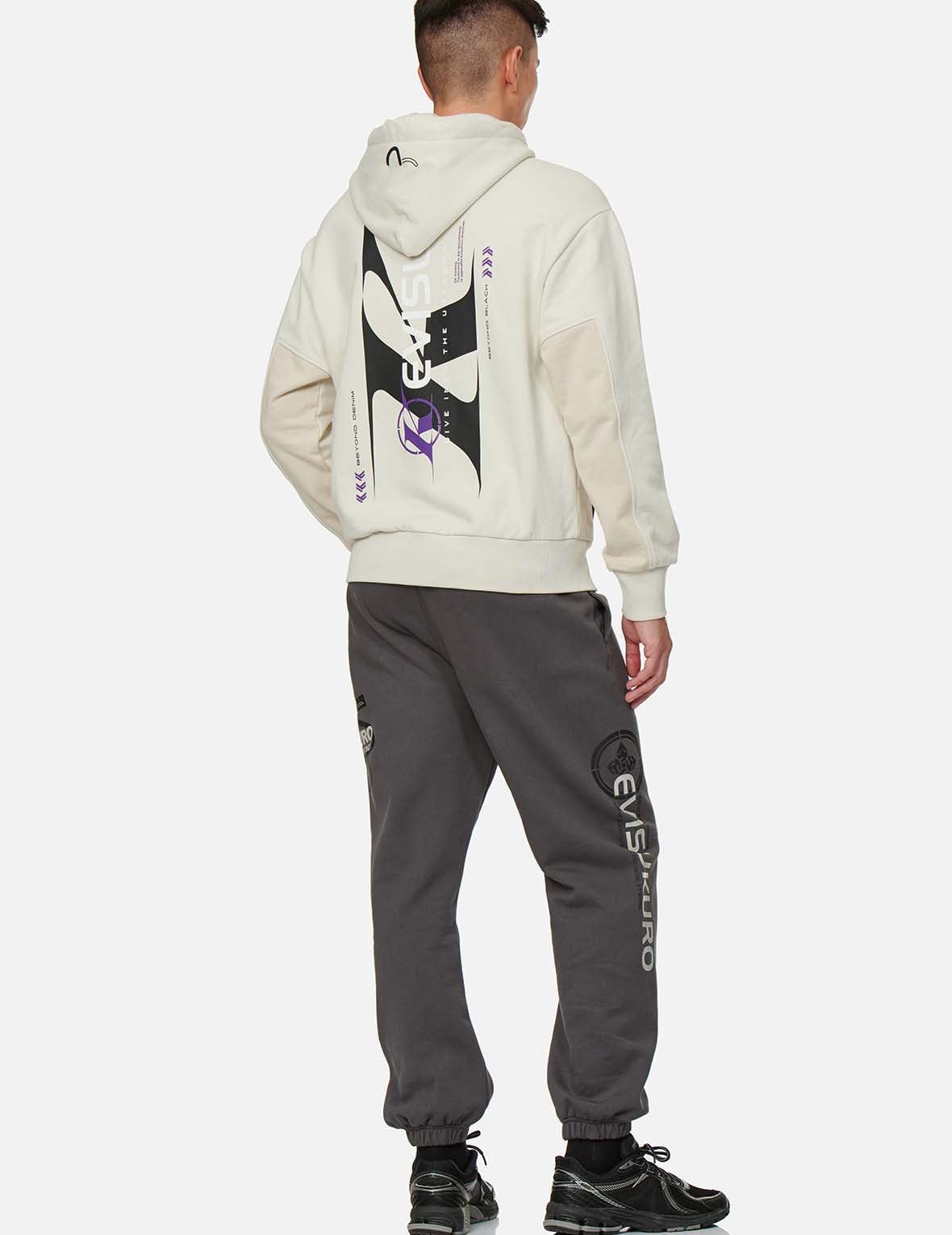 Color-Block Logo Print Hooded Sweatshirt - 5
