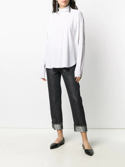 Brunello Cucinelli high-neck blouse outlook