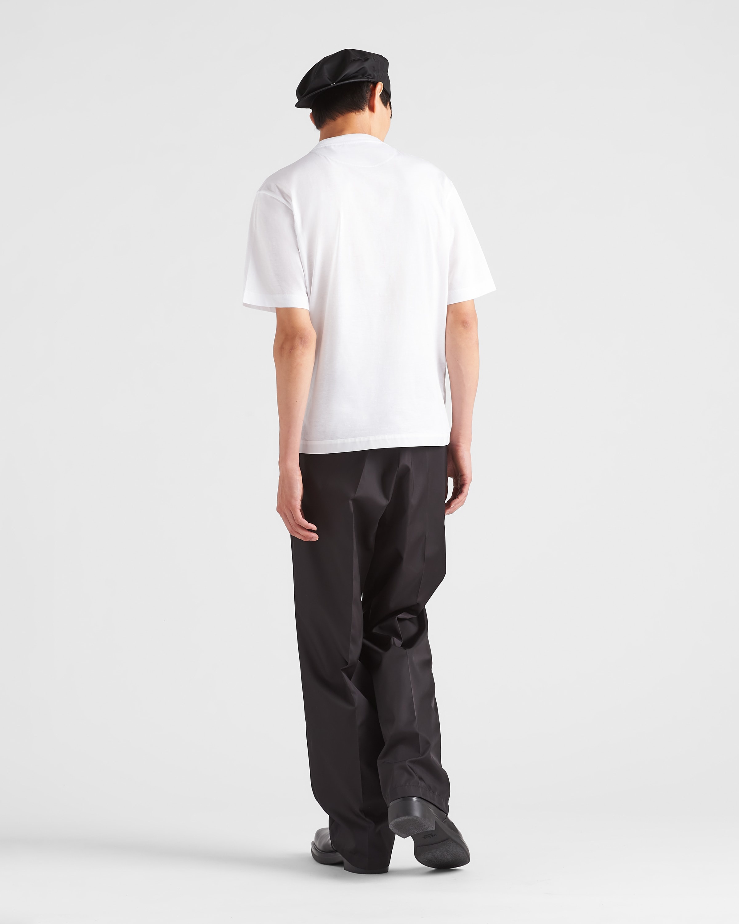 Re-Nylon and jersey T-shirt - 5