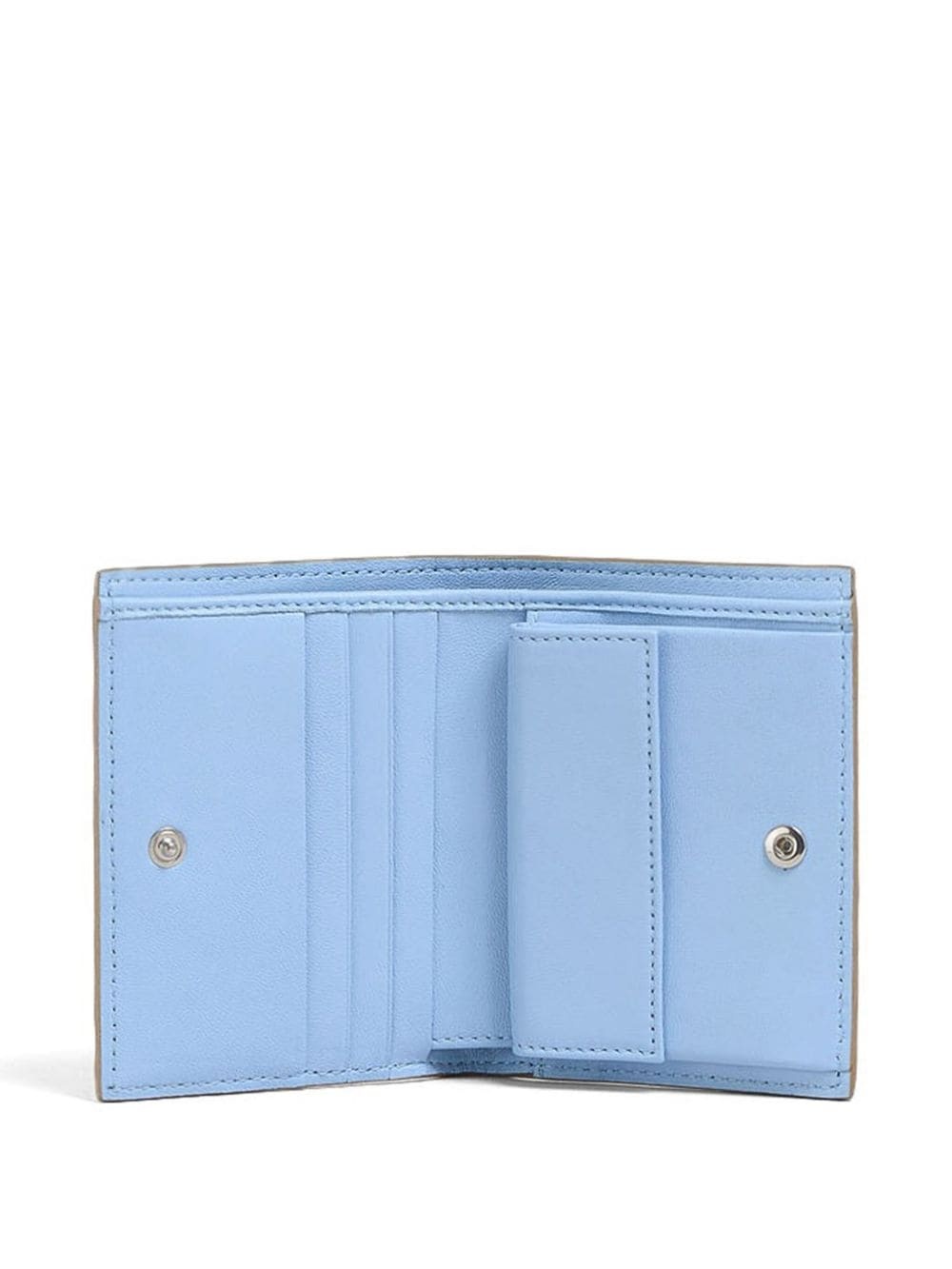 logo-embroidered leather wallet - 3