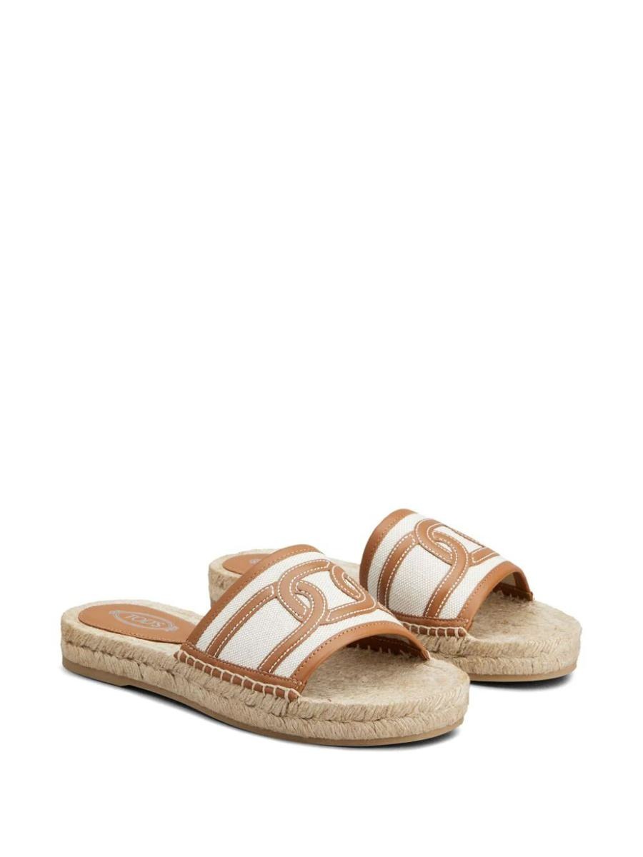 TOD'S RAFFIA SLIPPERS SHOES - 4