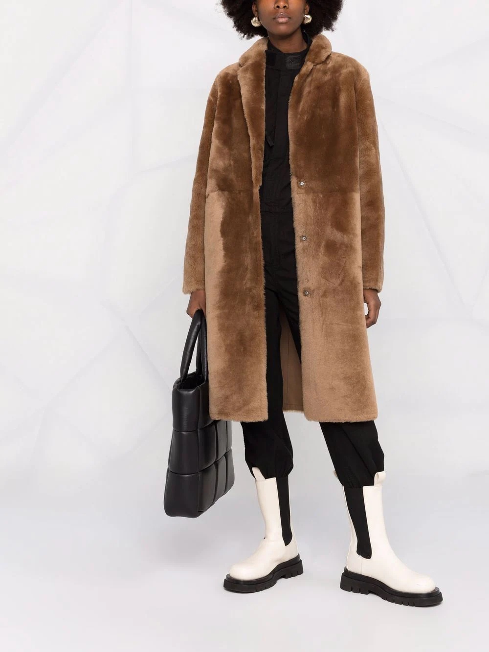 reversible lambskin coat - 2