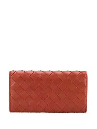 Bottega Veneta intrecciato weave continental wallet outlook