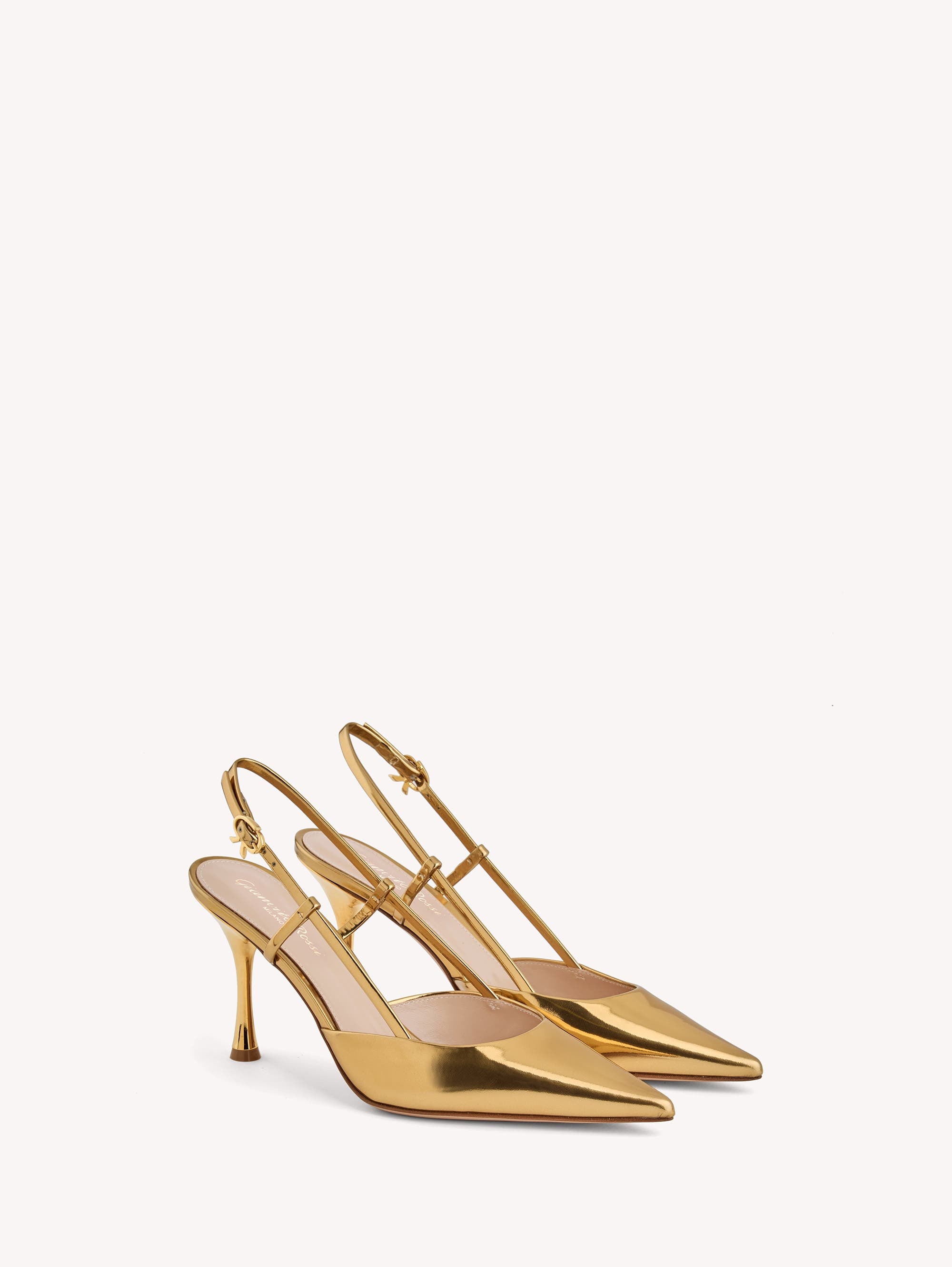 Gianvito Rossi Ascent Slingback in Metallic Gold Calf at Nordstrom - 2