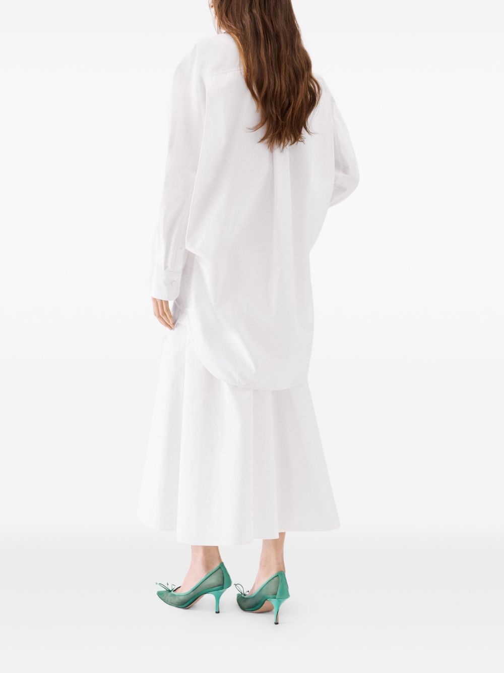 button-down shirt dress - 3