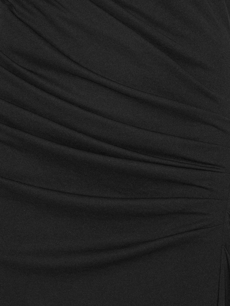 draped one-shoulder maxi dress 5