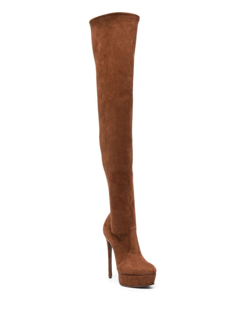 CASADEI Flora 140mm above-knee platform boots outlook