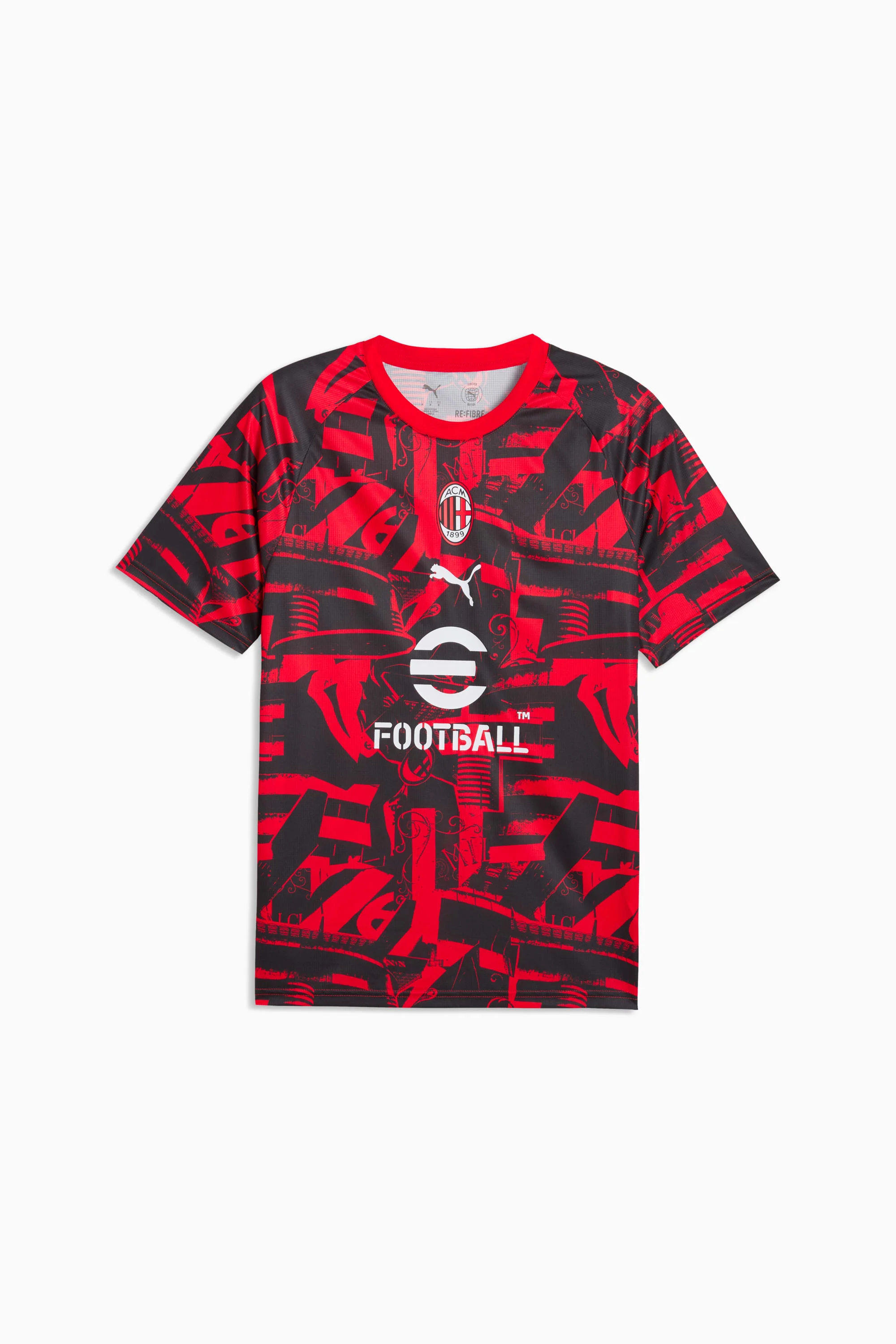 AC Milan Men's Soccer Warmup Jersey - 1