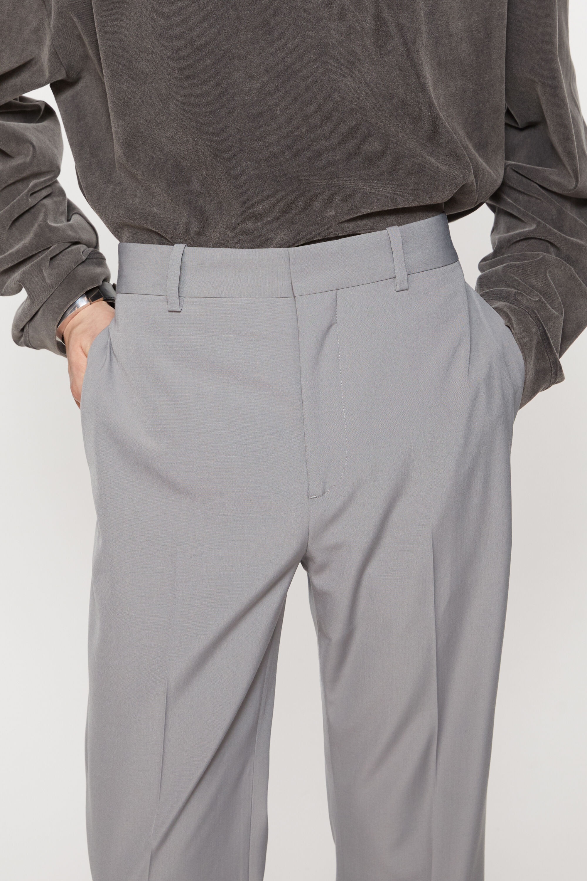 Tailored trousers - Cold grey - 5