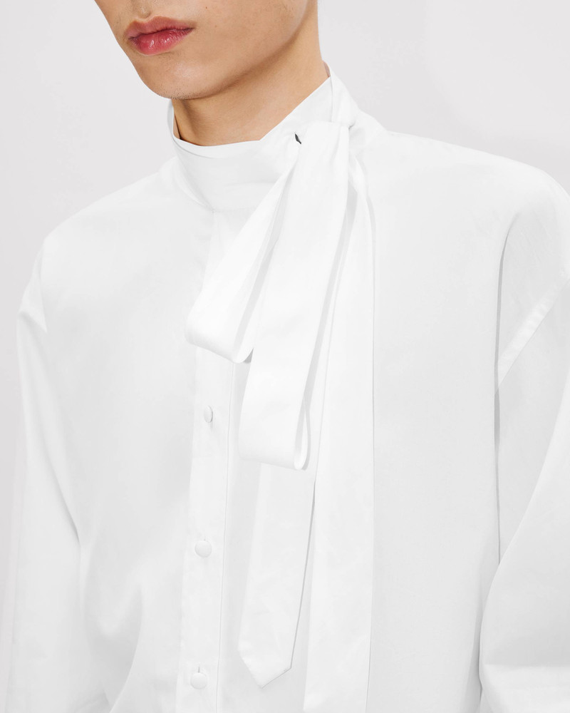 Bow collar shirt in cotton 7