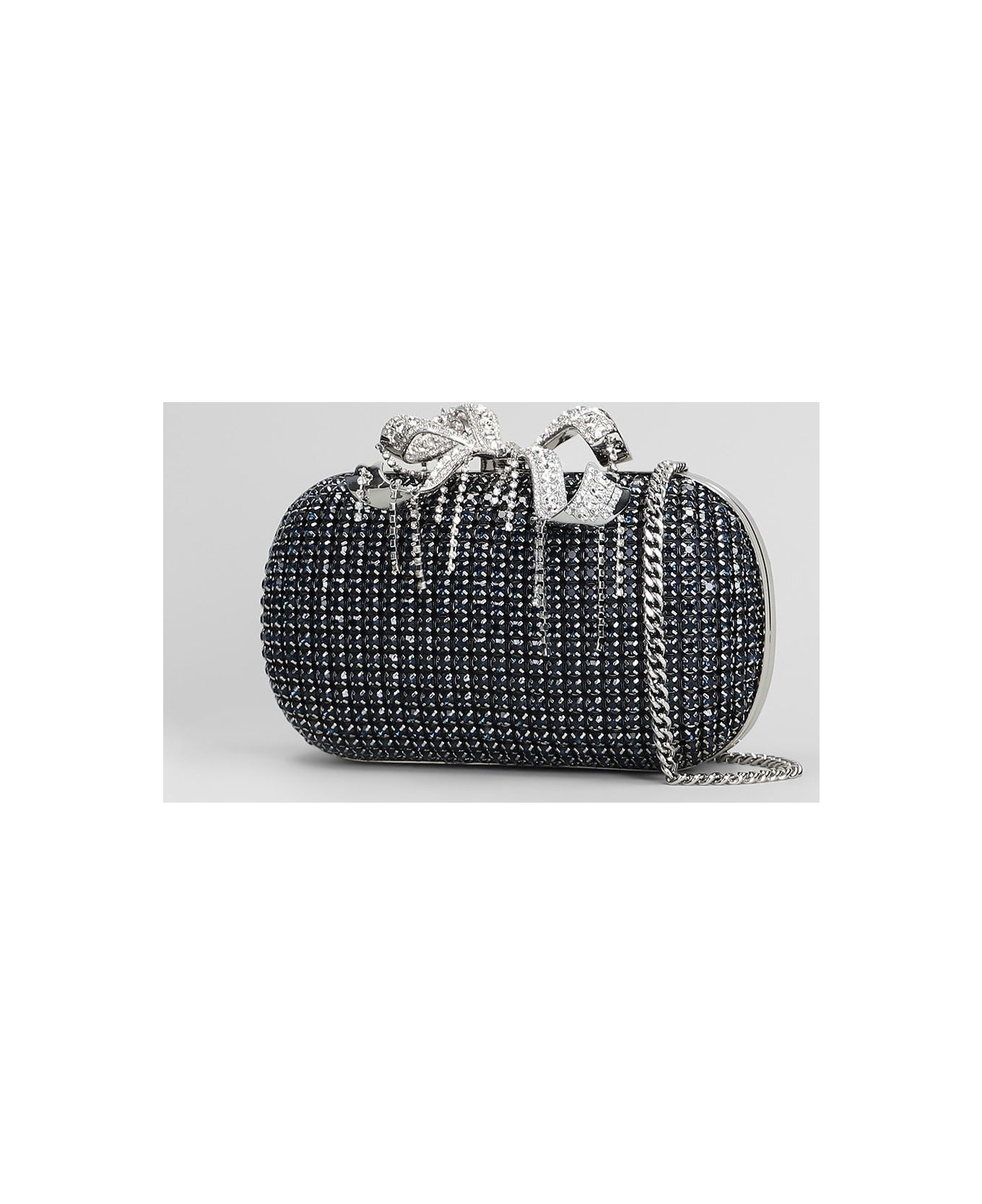 Chainmail Clutch In Blue Crystal - 2