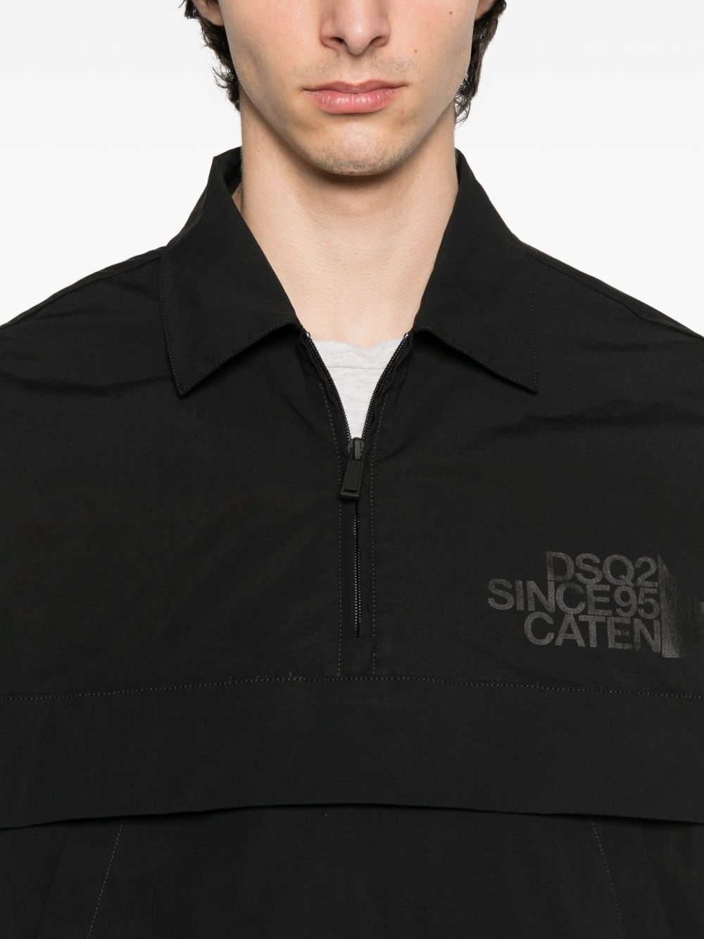 half-zip panelled sweatshirt - 5