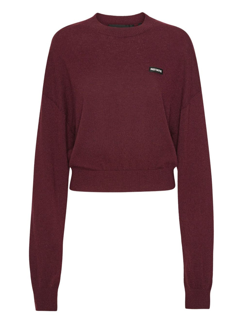 crew-neck merino-cashmere blend sweater 1