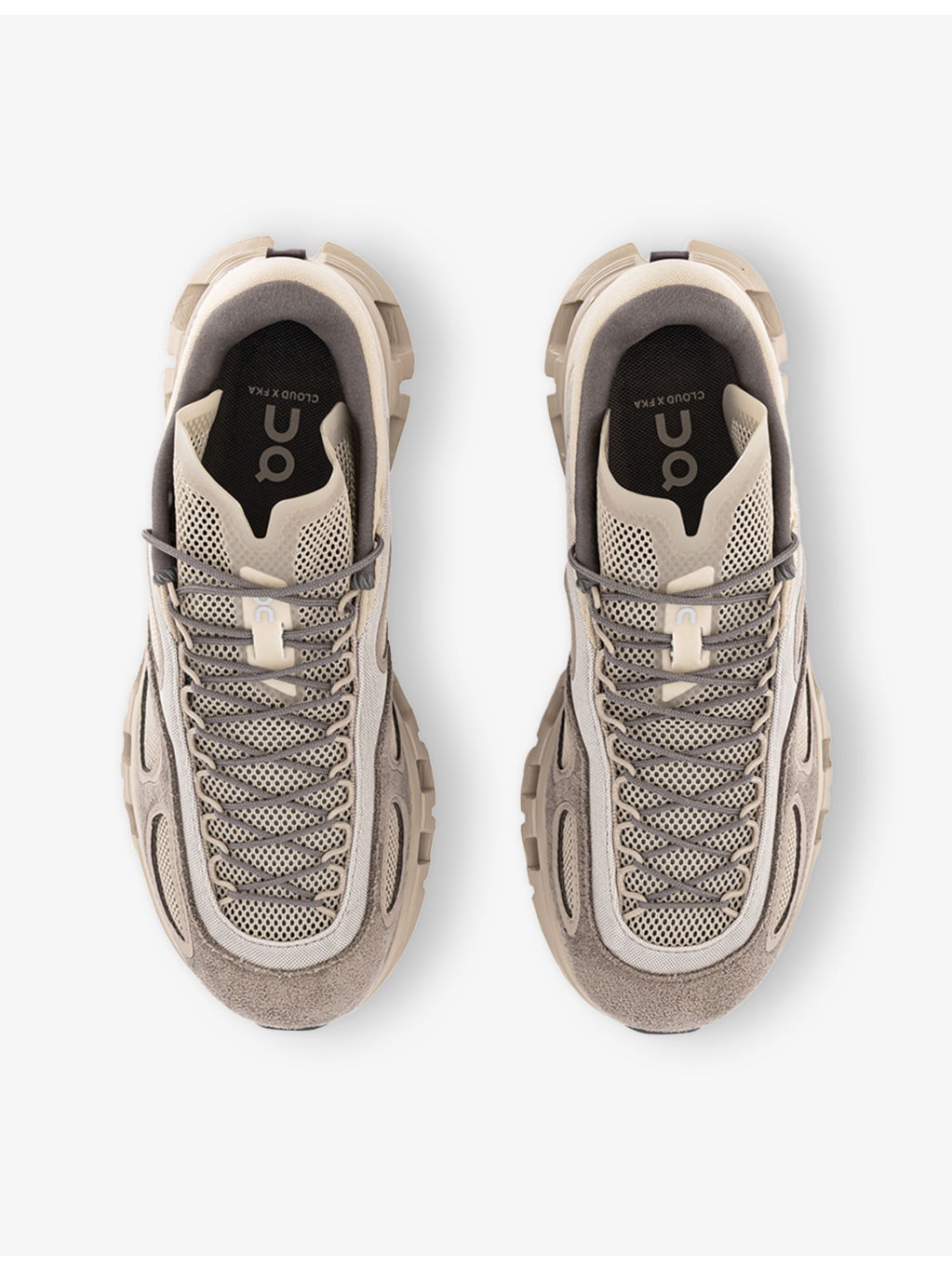 Cloud X FKA Mesh and Faux-Suede Low-Top Trainers - 2