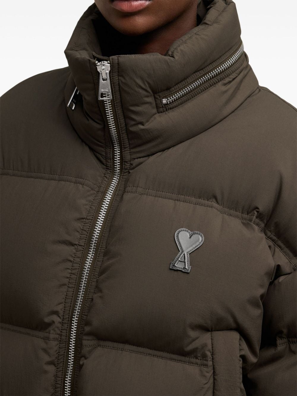 zipped puffer jacket - 6