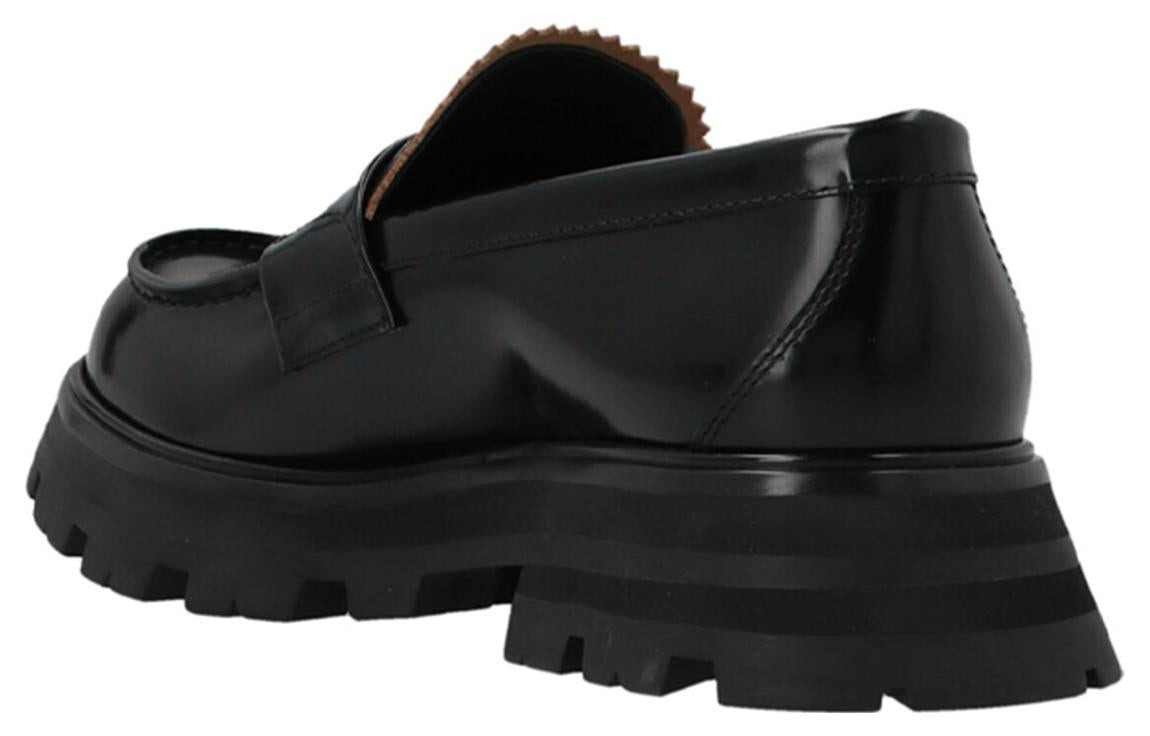 (WMNS) Alexander McQueen Wander Loafer 'Black' 666328WHZ801000 - 3