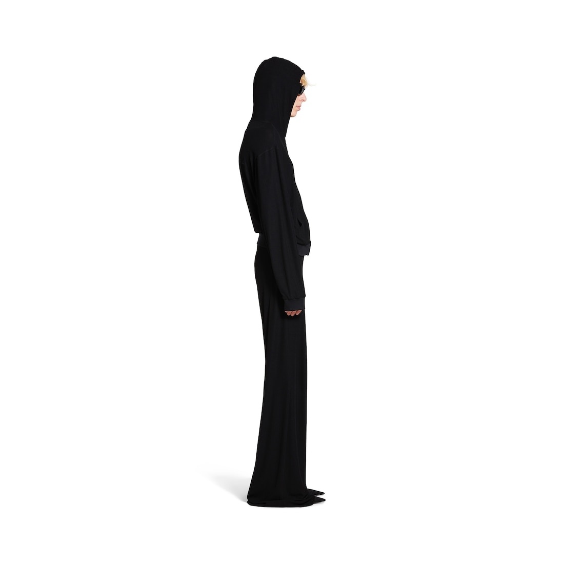 Women's Elastic Pants in Black - 3