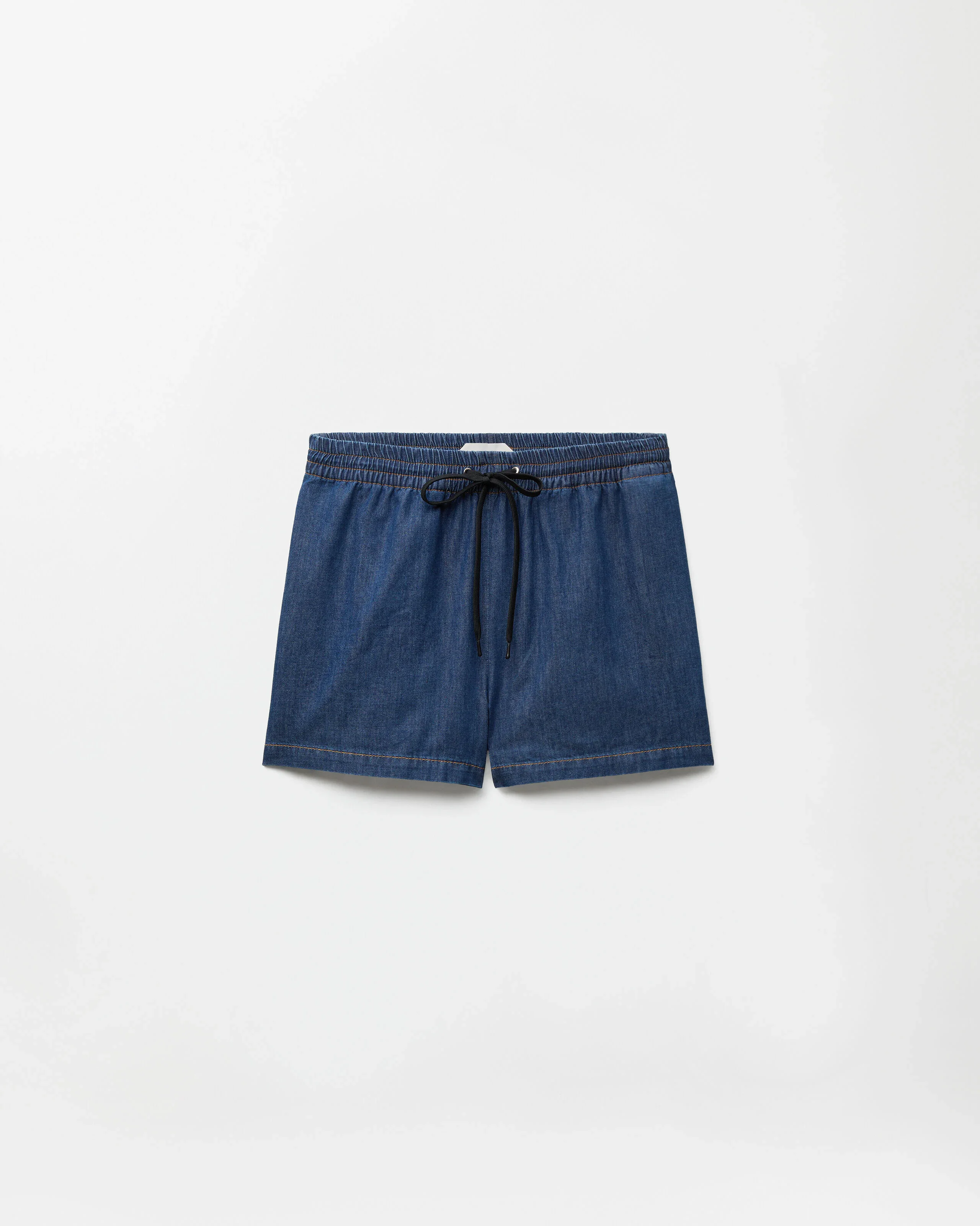 Chambray Denim Shorts - 1