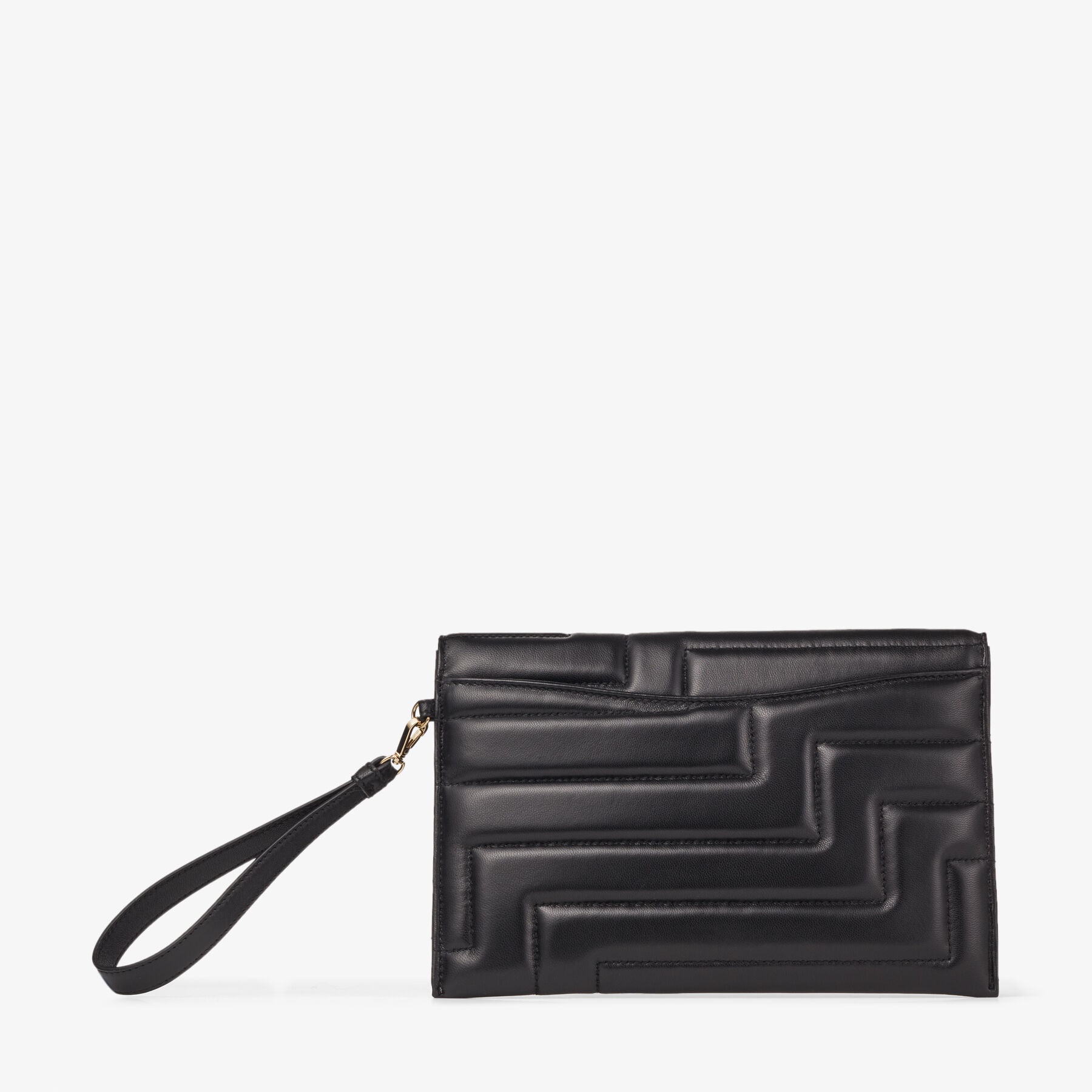 JC Square Avenue Envelope
Gold Quilted Metallic Leather Pouch - 6