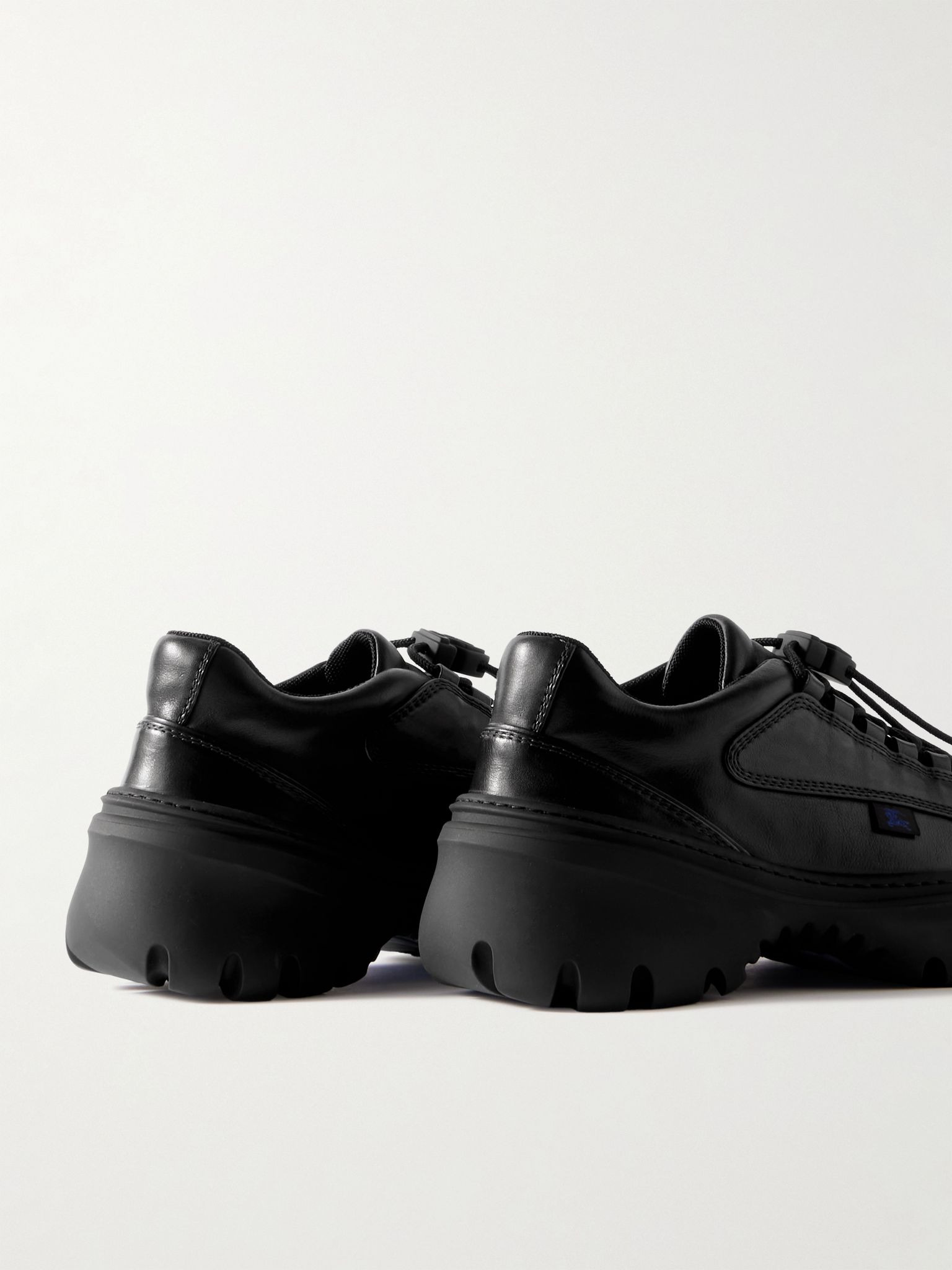 Leather Sneakers Black - 5