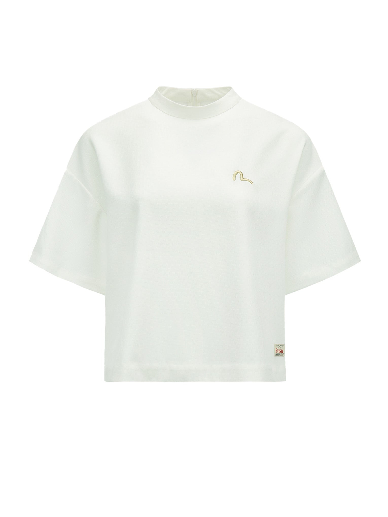 Seagull Embroidered Boxy Blouse - 14
