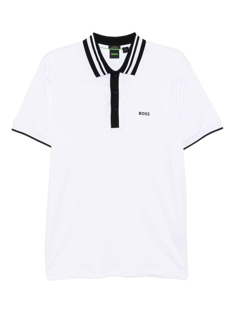 tipped-collar polo shirt 1