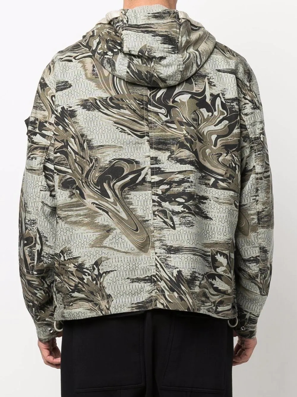 graphic-print hooded jacket - 4