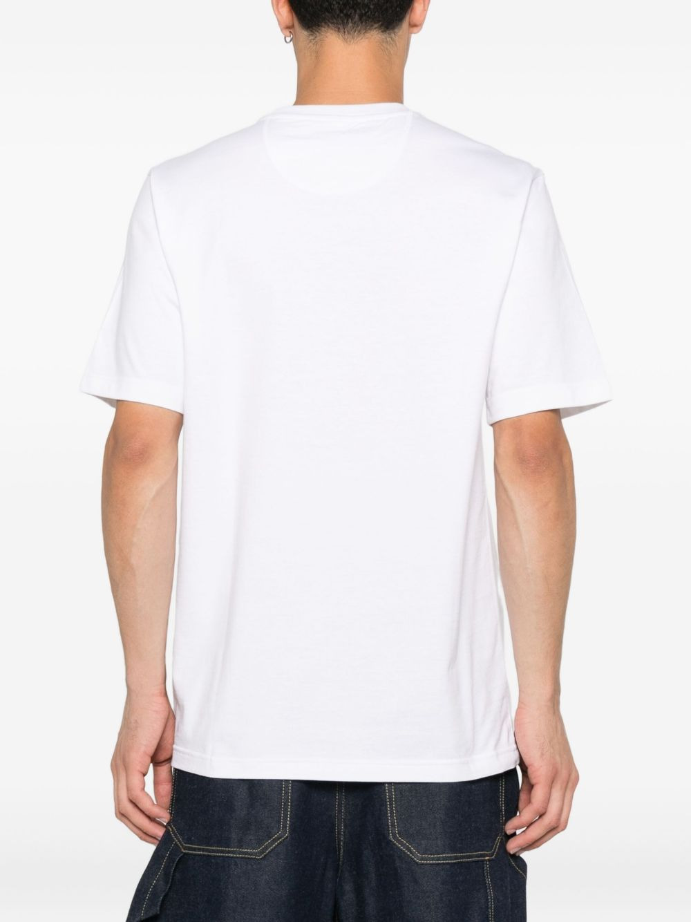 embroidered-logo cotton T-shirt - 3