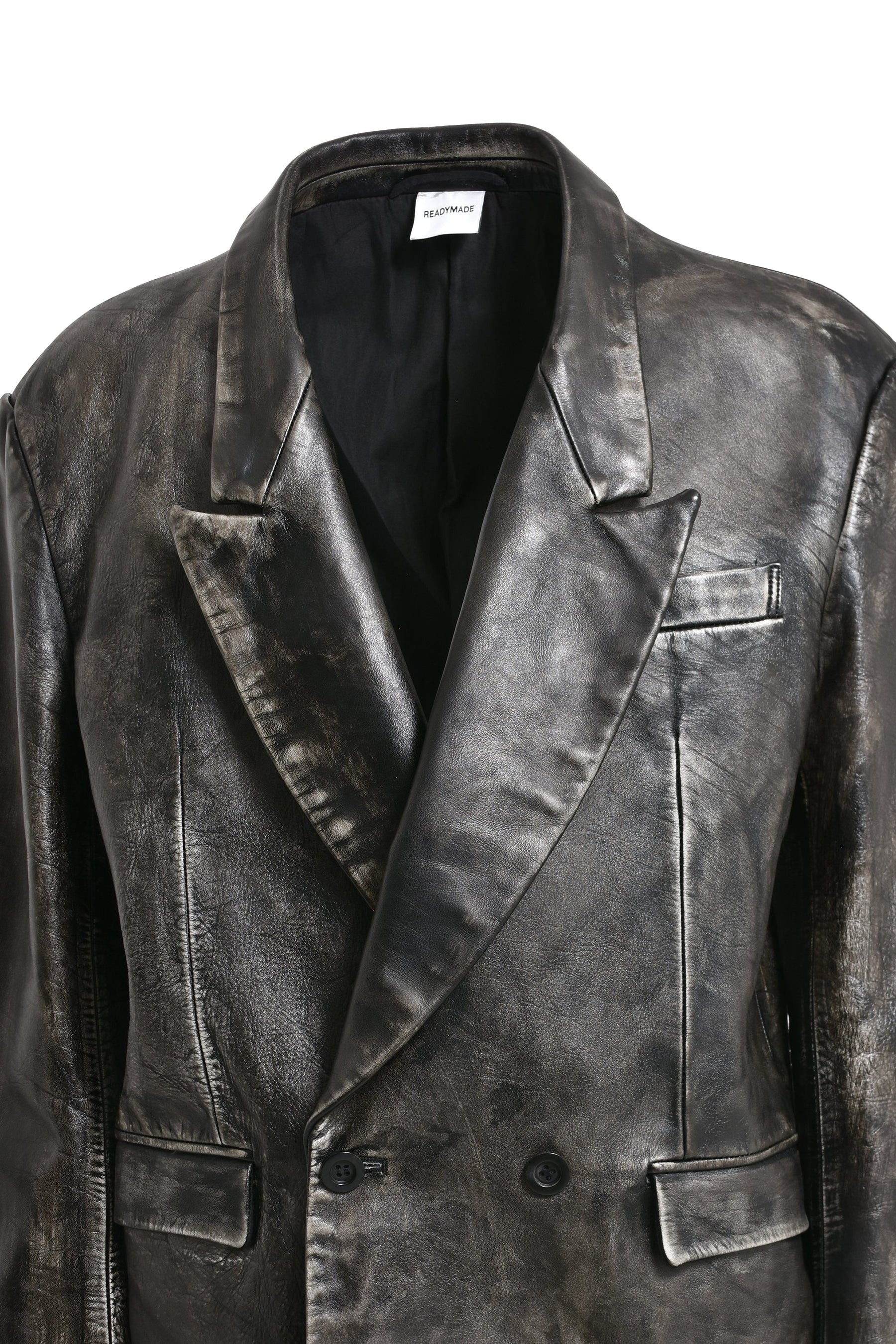 LEATHER JACKET / BLK - 4