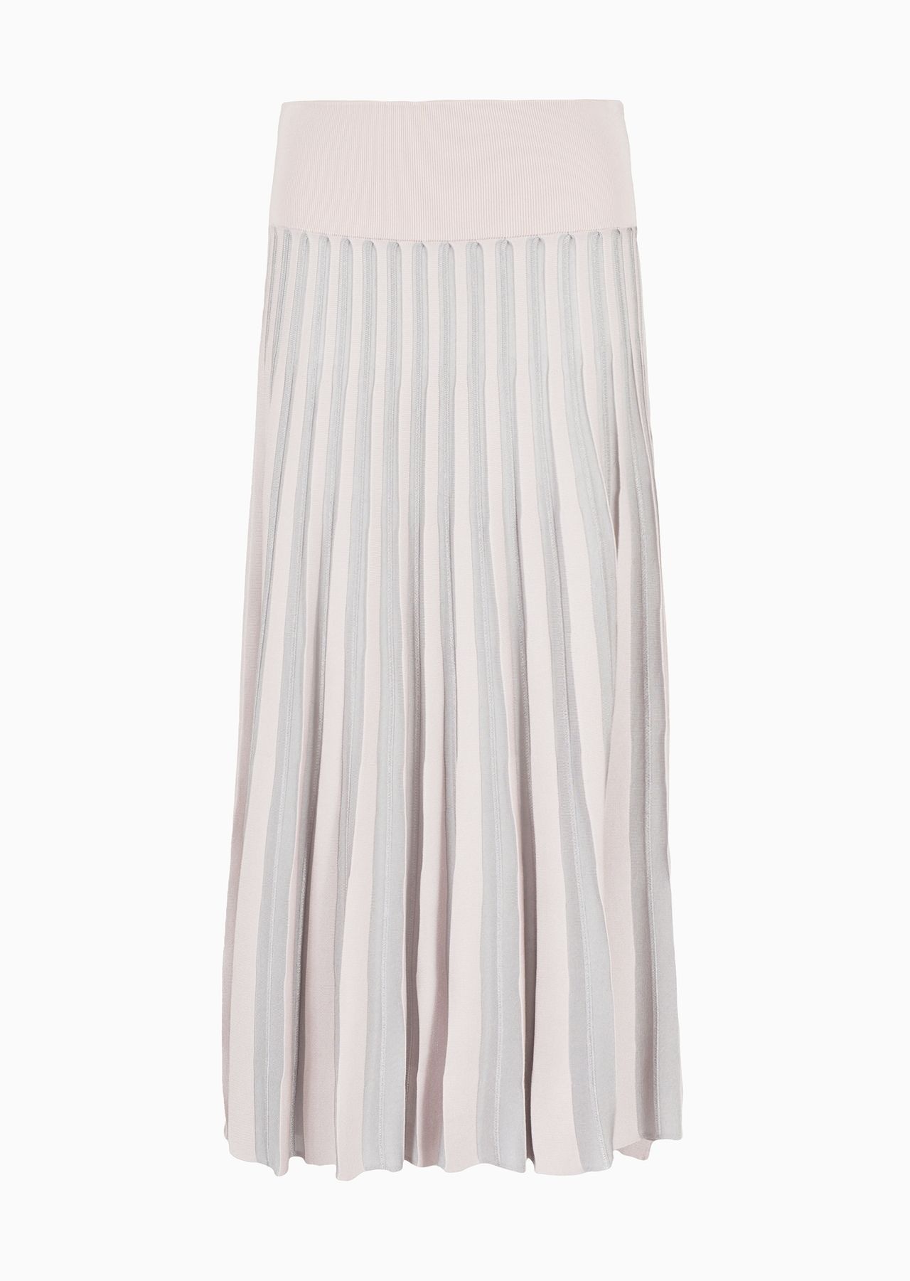 Long skirt in pleated fabric - 1