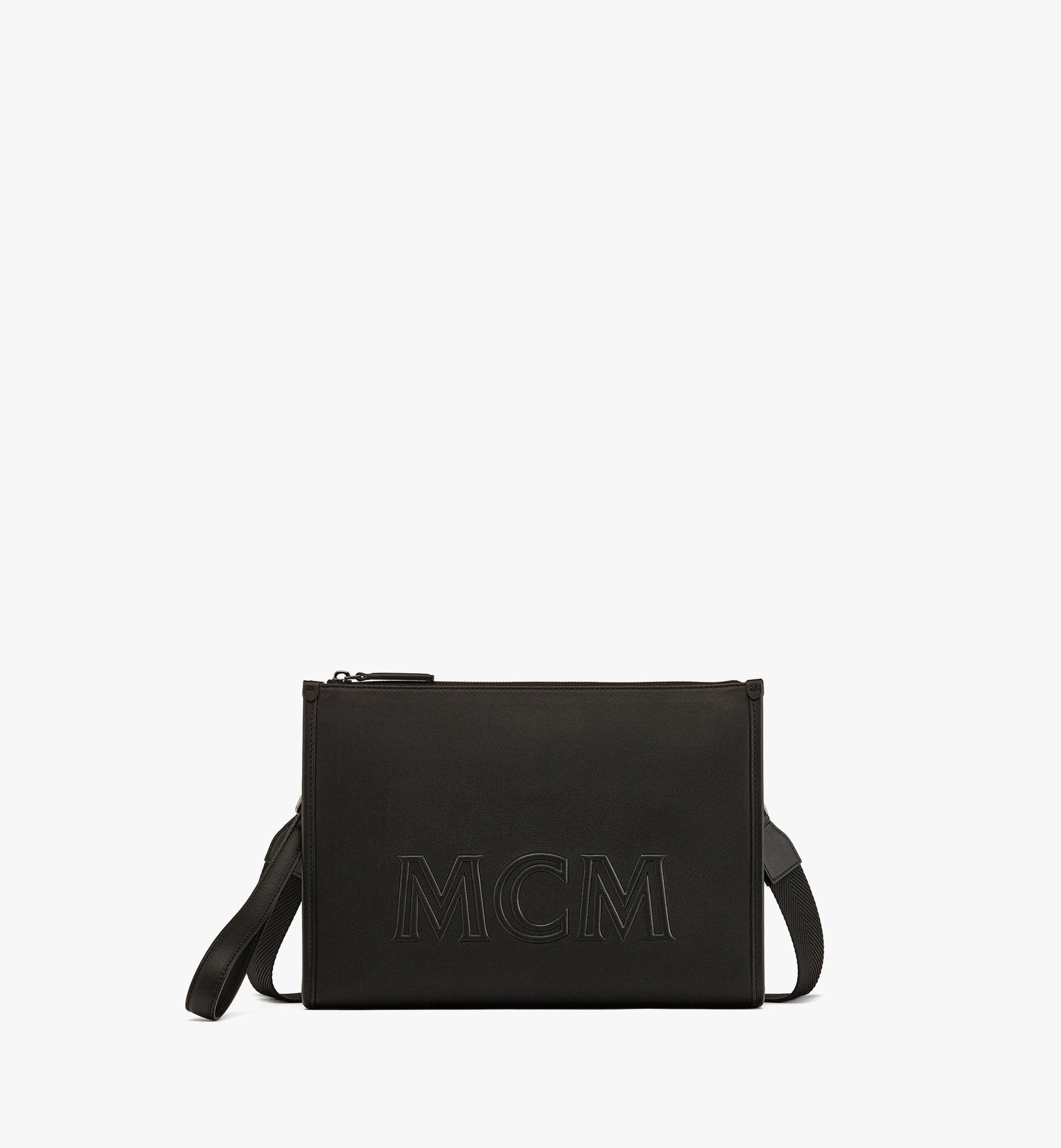 MCM Aren Crossbody Pouch in Monogram Leather