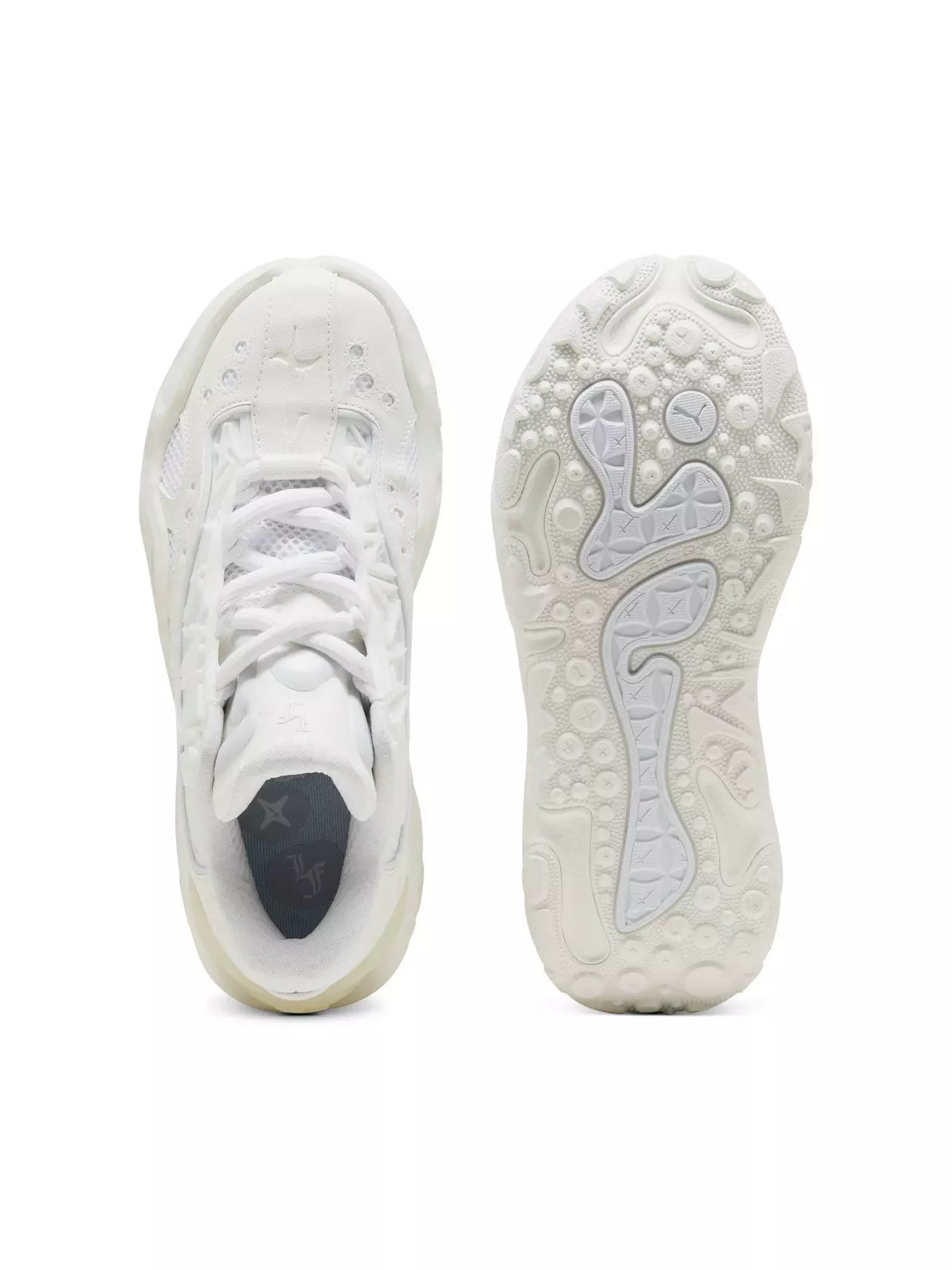 PUMA Lamelo Ball LaFrance RNR "White Glow/Silver Mist" Men's Shoe - 4