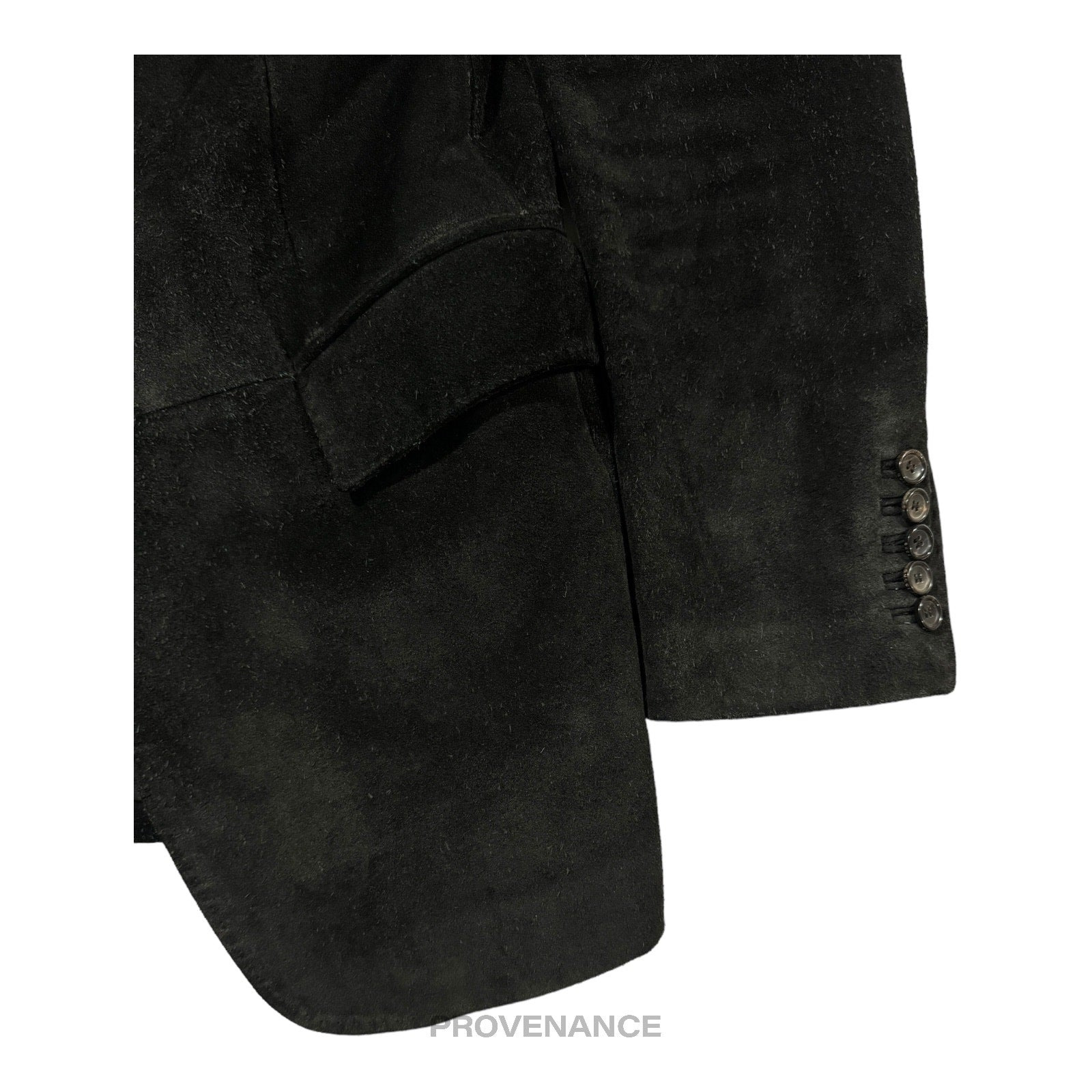 Gucci Heavy Suede Peak Lapel Coat Tom Ford - Black 46 36 - 6