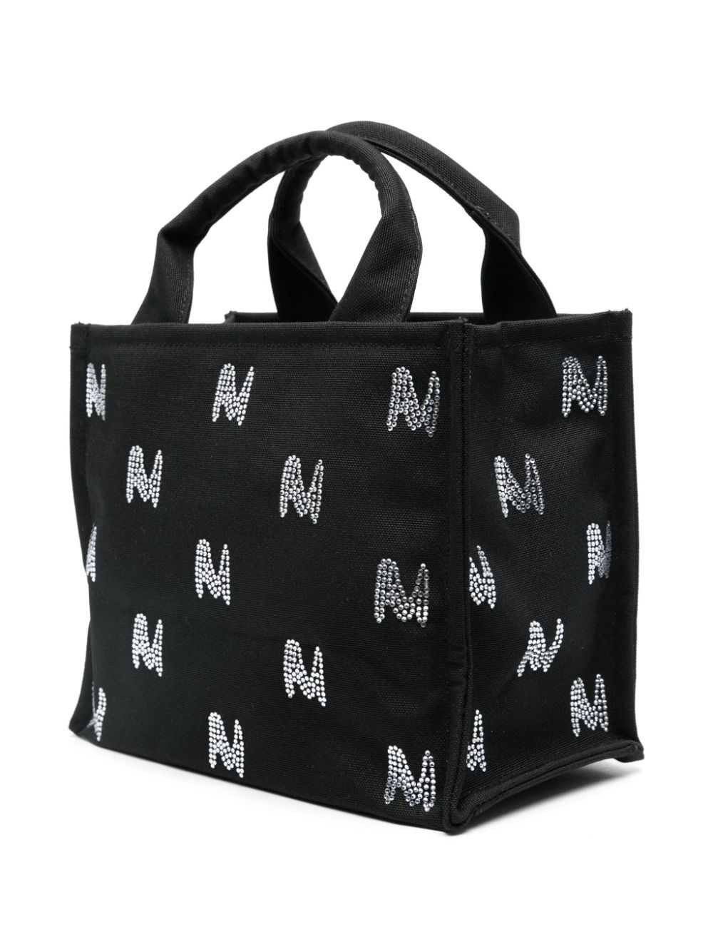 crystal-embellished logo tote bag - 3