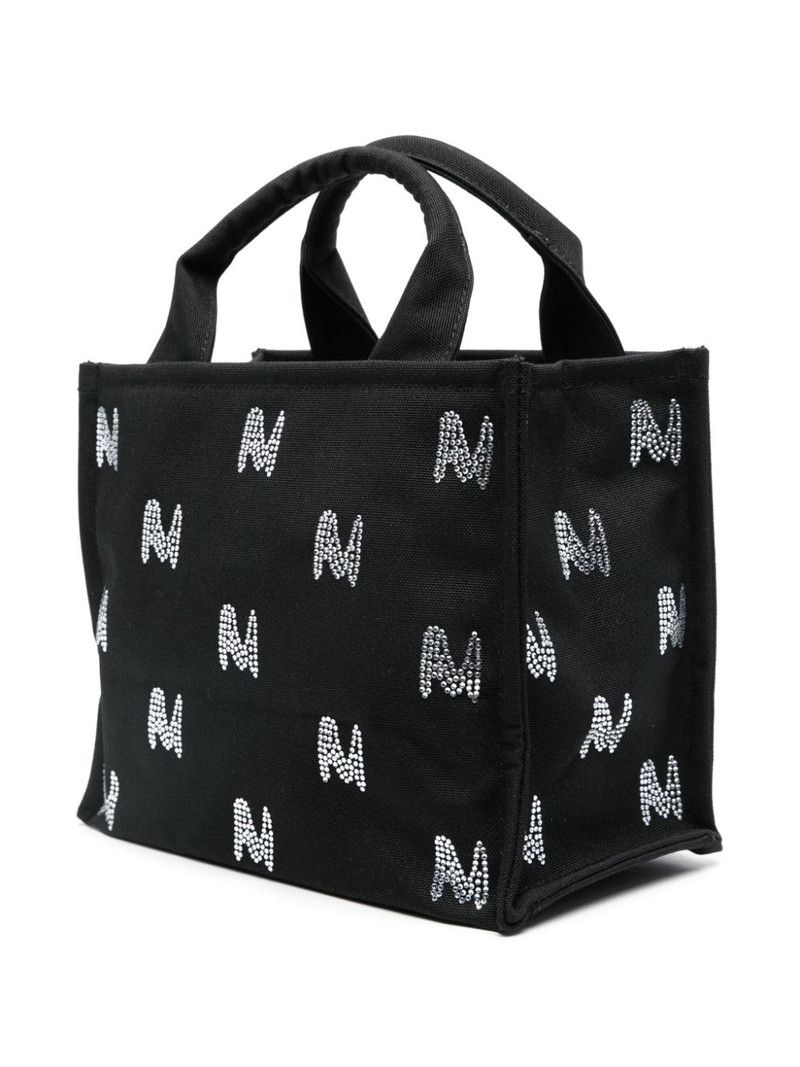 crystal-embellished logo tote bag 3