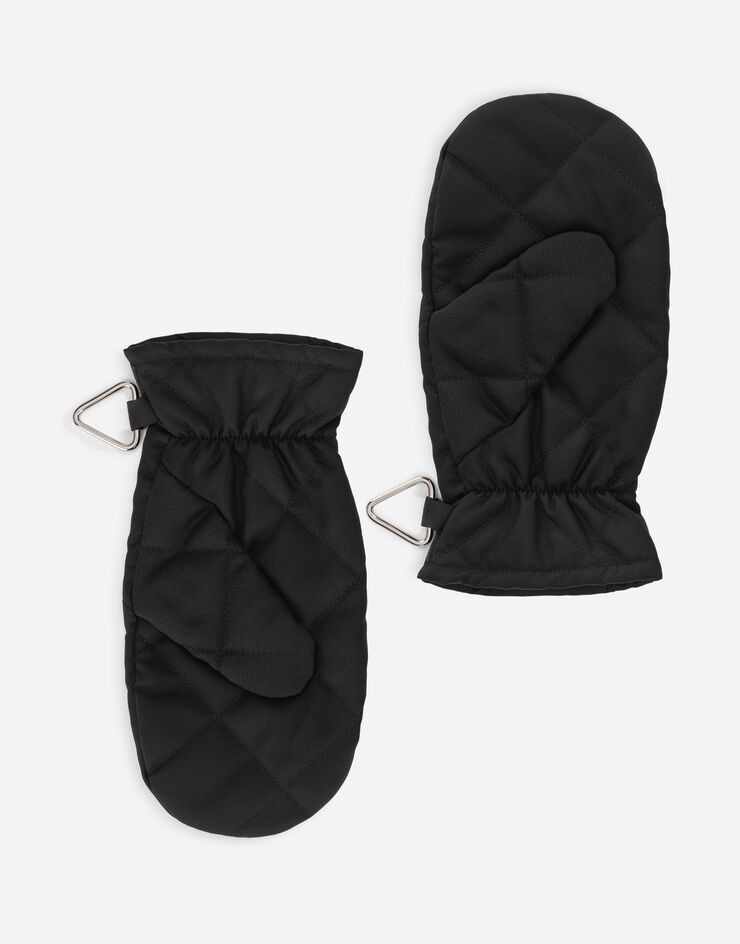 Quilted nylon gloves with DG patch - 2