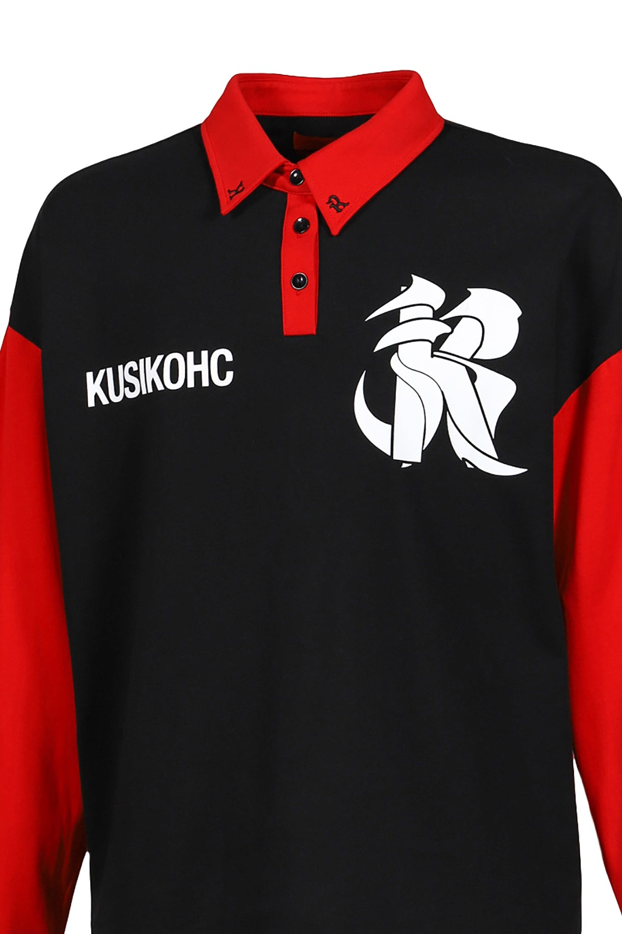 RUGBY LONGLSEEVE POLO / BLK - 8