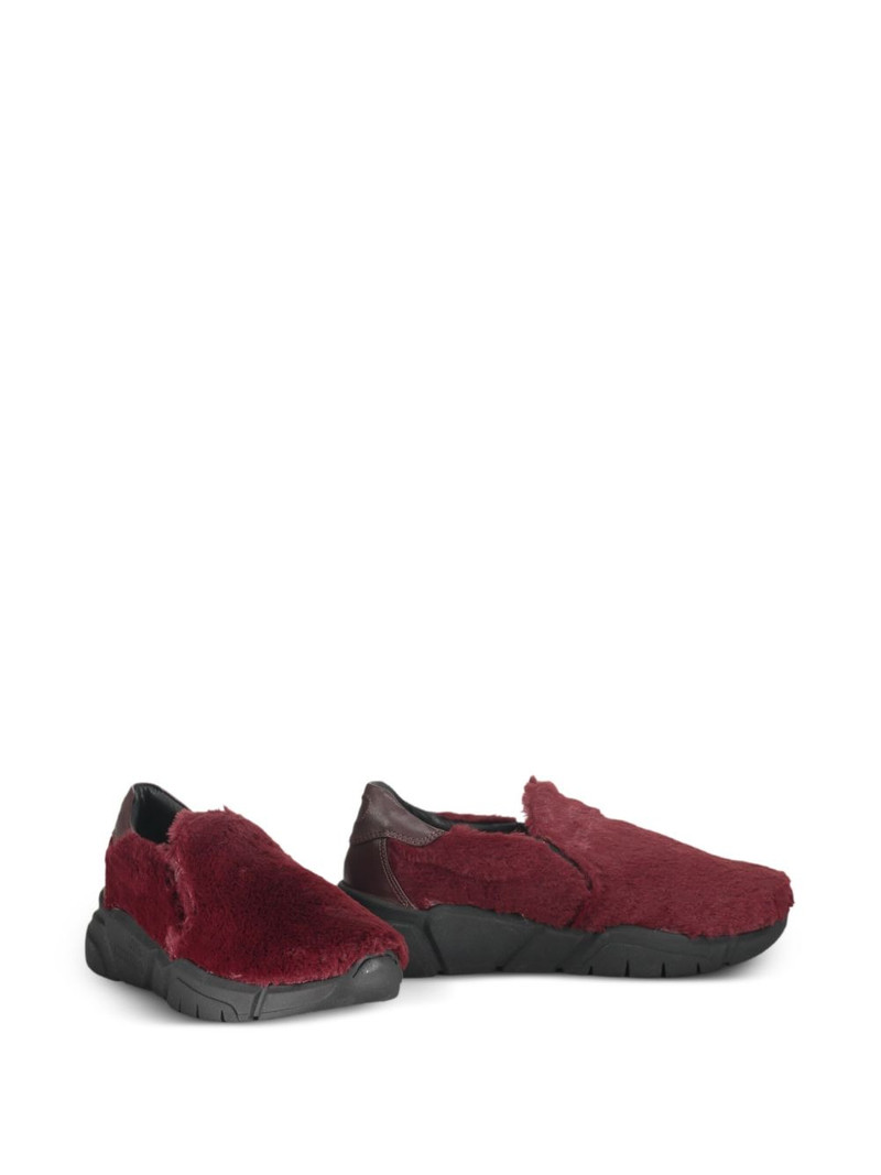 Moschino faux-fur slip-on sneakers outlook