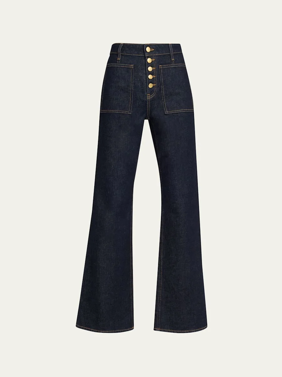 Lou Five-Button Flared Jeans - 1