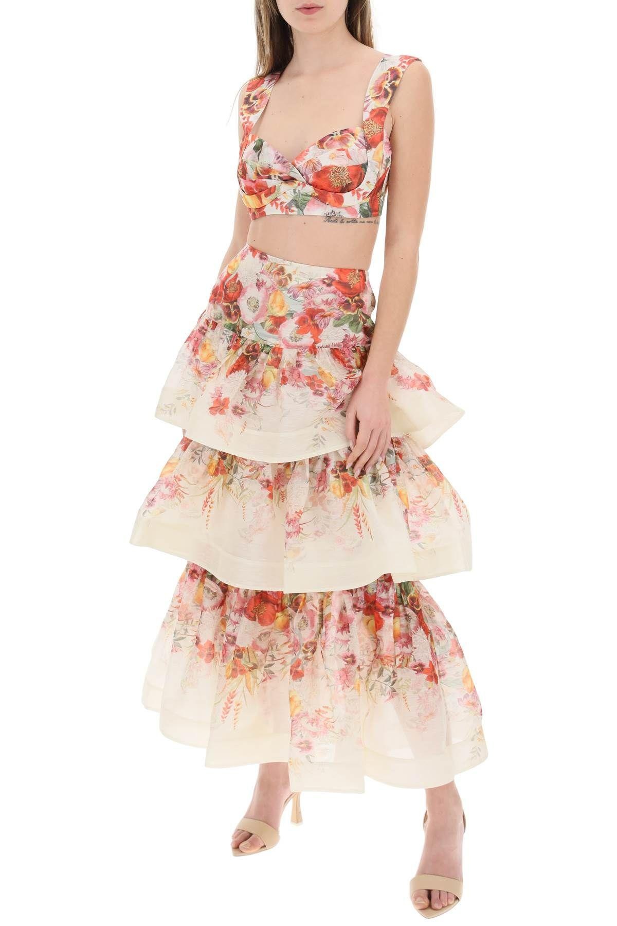 Zimmermann WONDERLAND TIERED SKIRT | REVERSIBLE